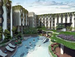 Village Hotel Sentosa is a modern 4-star resort-style hotel located on Sentosa Island. The hotel is designed for families and leisure travelers, offering vibrant rooms, themed pools, and easy access to Sentosa’s famous attractions.