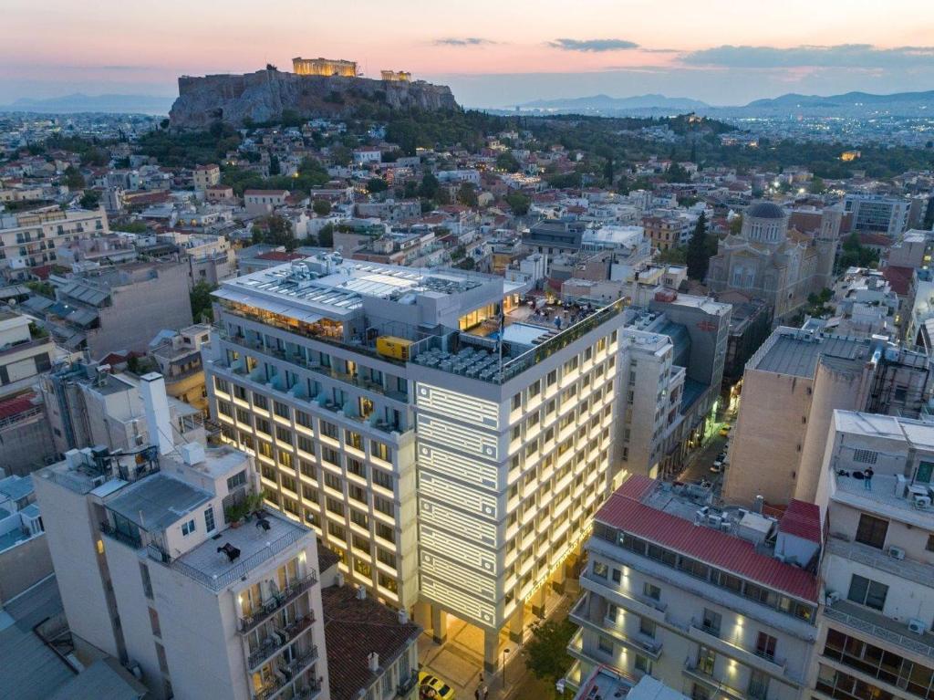 Electra Metropolis Athens is a 3-star luxury hotel located in the heart of Athens, just a short walk from Syntagma Square and close to historic landmarks like the Acropolis. The hotel blends modern luxury with Greek heritage, offering stylish accommodation and panoramic city views.